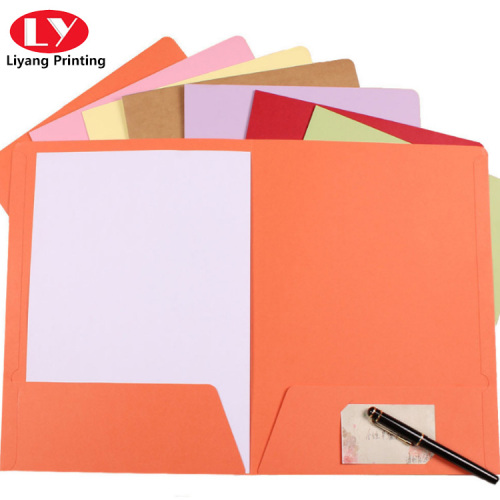 handmade cardboard paper file presentation folder