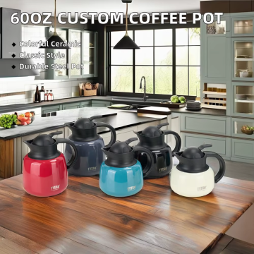 Custom Color Stainless Steel Large Capacity Coffee Pot