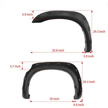 Auto Accessories for Toyota Tundra: Gobison 2007-2013 Fender Flares for Offroad 4x4