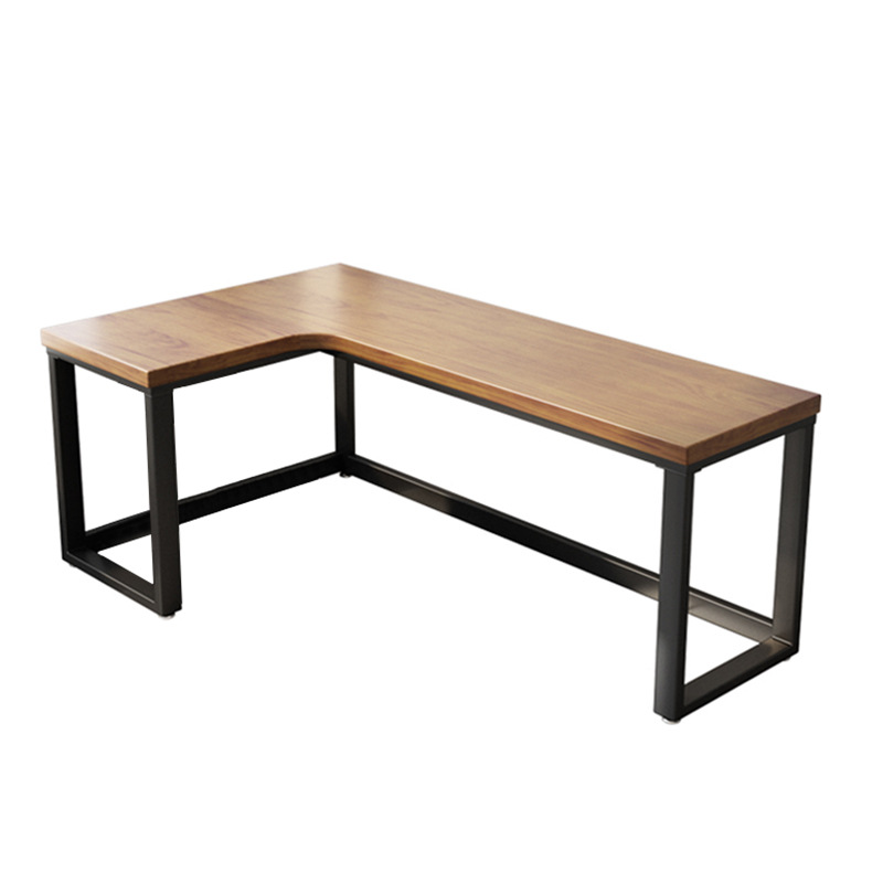 L Shaped Solid Wood Desk