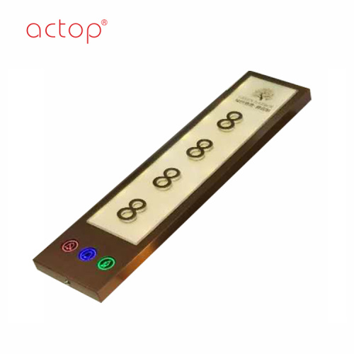 Placca per porta ACTOP in nickel satinato