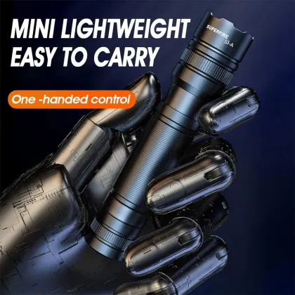 LED waterproof flashlight USB charging portable