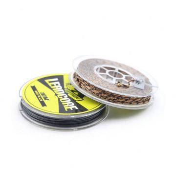 Camo Brown Braided Lead Core Carp Leader Line - 10M Mainline Leadcore for Carp Fishing