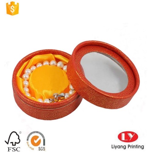 Round Jewelry Packing Box With Window