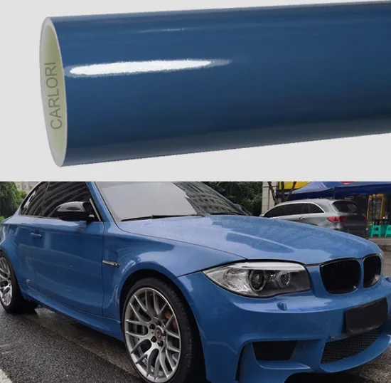 crystal gloss abu dhabi blue car wrap vinyl