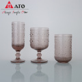 ATO parafuso forma de copo de vidro Kichenware comprimido