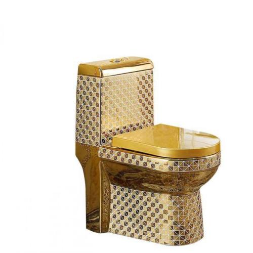 Sanitary Ware Ceramic Gold Siphonic One Piece Toilet