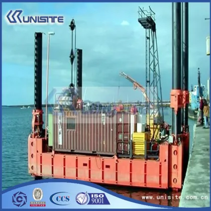 high quality customized pontoon barge, propeller barge for sale(USA3-016)
