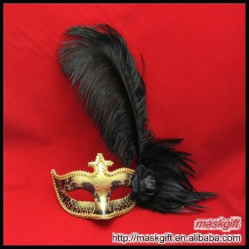 Mardi gras black&gold carnival theme masquerade mask