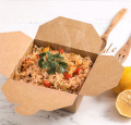 Populär engångsförpackning Kraftpapper Takeaway Lunchbox
