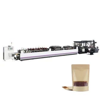 High Speed Three Side Sealing Zipper Pouch and Stand-Up Pouch Making Machine