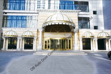 Beautiful Automatic Copper Revolving Door DB-XZ0011