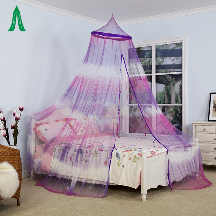 Mosquito Net Tie Dye Style Crown Bed Canopy