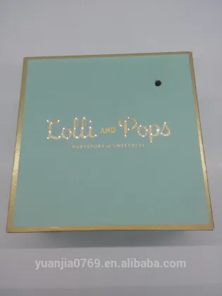 Custom logo print light jewelry packaging box for jewelri box