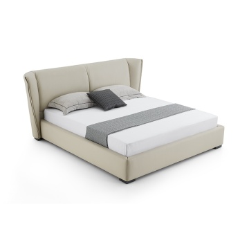Drewniane łóżko king luksusowe nowoczesne zestawy sypialni