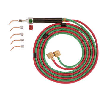Uweld Durable Jeweler's Soldering Torch with 5 Tips for Stable Flame Control