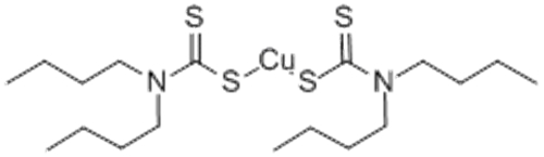 bis(dibutyldithiocarbamato-S,S')copper CAS 13927-71-4