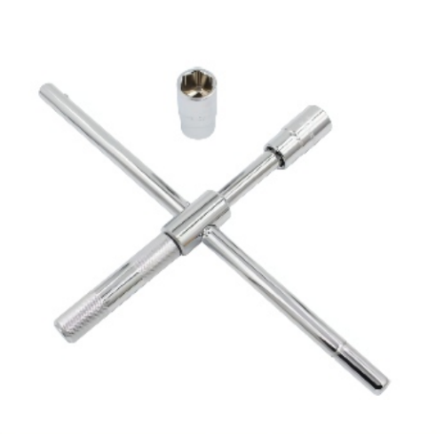 4 way rim wheel wrench cross spanner