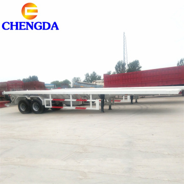 2 Axle Flatbed Semi Trailer