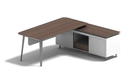 Oak Extendable Corner Office Tables and Deaks