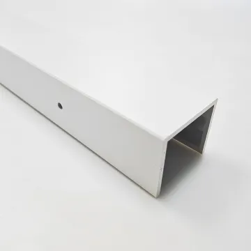 Manufacturer 6000 Series T5 T6 CNC Punched Aluminum Profile - White Powder Coated