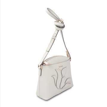 Crossbody Half Moon Bag Damen Leder Muscheltasche