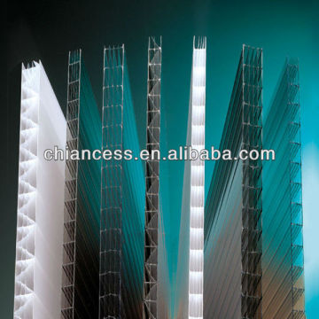 Plastci building material polycarbonate embossed pc hollow sheet