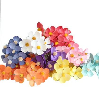 Wholesale Colorful Dried Violet Flowers for Wedding Decor and Gifts