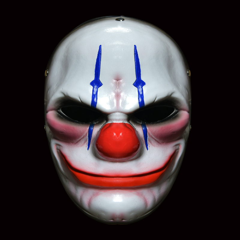 Scary Clown Full Face Halloween PVC Mask