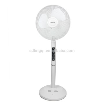16'' rechargeable fan with energy saving light dc chargers