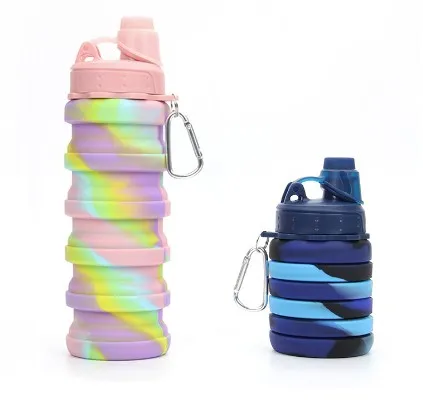Silicone Outdoor Folding Water Bottle