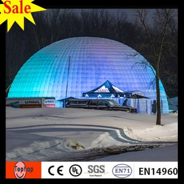 inflatable clear onion dome camping tent for trade show booth tent uesed all weather and light show