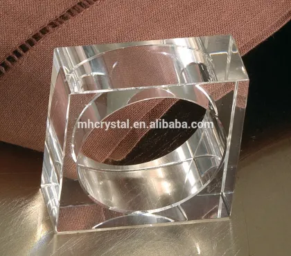 Square napkin rings Crystal MH-00170B
