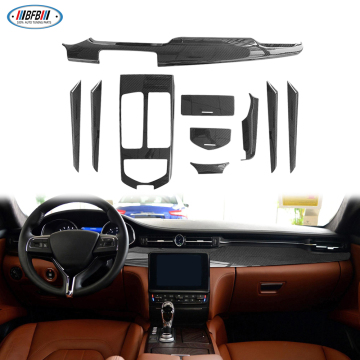 Real Dry Carbon Interior Trims for Maserati Quattroporte 2013-2016 - BFB Dashboard Cover and Console Panels