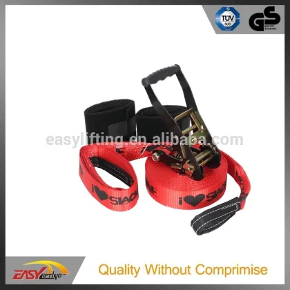 Experienced Supplier OEM 15M Slackline with Ratchets and Loops