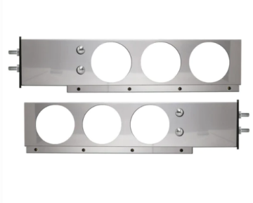 Gantungan flap lumpur stainless stainless stainless untuk truk Amerika - 2 pcs 30 "panjang dengan ruang baut 2-1/2"