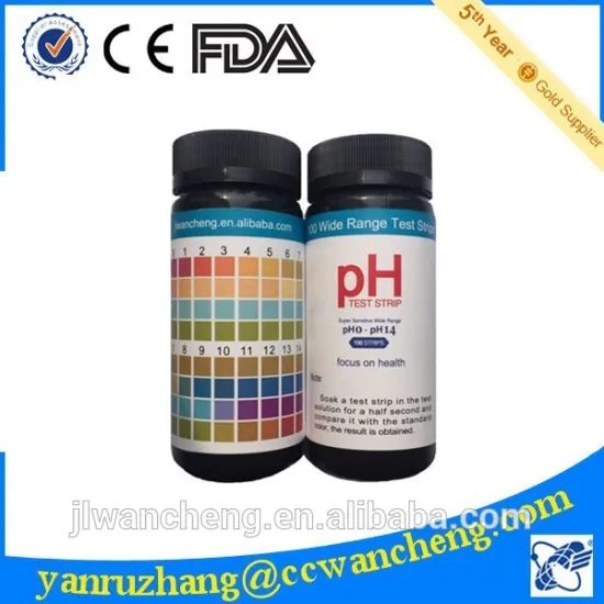 Urine&Saliva ph Strips,rapid best price visual ph 0-14