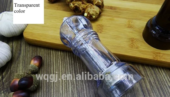High Quality Plastic Body Pepper and Salt Mill Adjustable Salt and Pepper Grinder