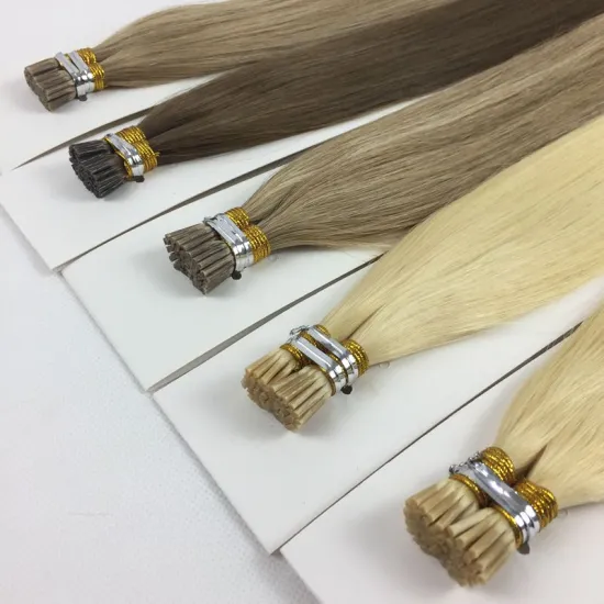 Lasting More Than 12months 100% Cuticle Remy Human Hair Russian 1.5g Per Strand Prebonded Itip Hair Extensions European Hair