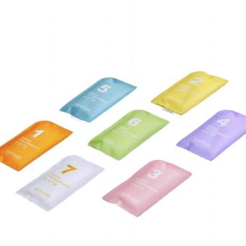Multi-Color Disposable Plastic Raincoats with LOGO - 7 Pack
