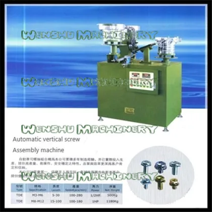Full Automation Self-Drilling Screw Making Machine for Washer Assembly Machine