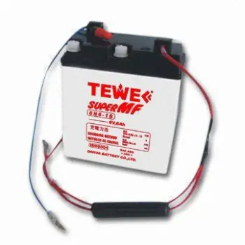 Conventional Motorcycle Battery with 6V Nominal Voltage