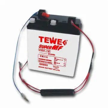 Conventional Motorcycle Battery with 6V Nominal Voltage