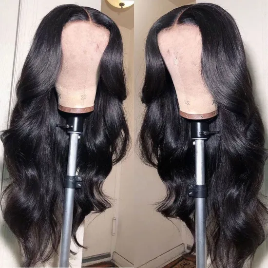 13X4 Hd Undetected Transparent  Lace Front Wig Brazilian Water Wave Human Hair Wigs Pre Plucked With Baby Hair