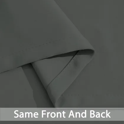 Dark Grey Blackout Curtains
