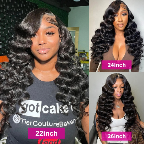 Paquetes de ondas soltas con peche de cabelo humano 3 feixes con peche de encaixe pelo brasileiro tecer feixes de tecido remy extensión