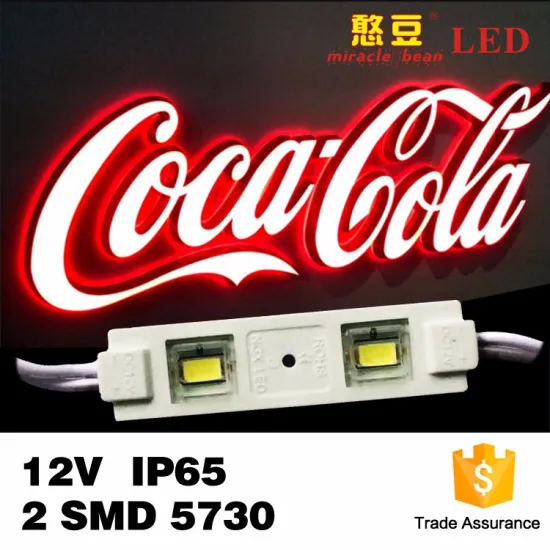 Epistar Chip Single Color Green RoHs & CE Approved 2SMD 5730 DC12V 0.6W LED Waterproof Backlight