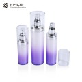 15 ml Plastic Cosmetic Silver Lotion Bottle