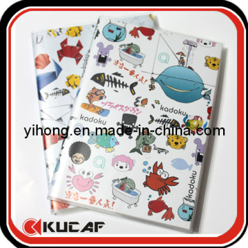 Cute School Notebook with Plastic Cover