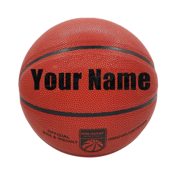 Customized Personalized Composite Leather Basketball - Official Sizes 7 (29.5\") & 6 (28.5\") with Name and Logo